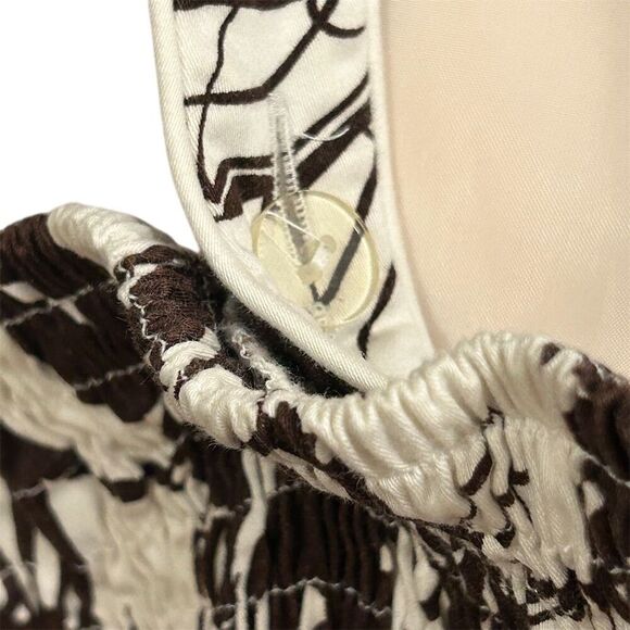 Madison Leigh Women's Size 14 Brown Floral Midi Sundress Summer Casual - Picture 11 of 14